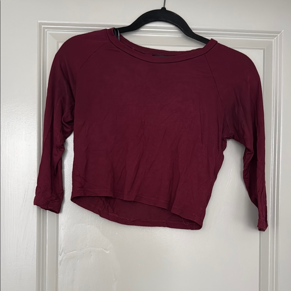 Women's Burgundy Top